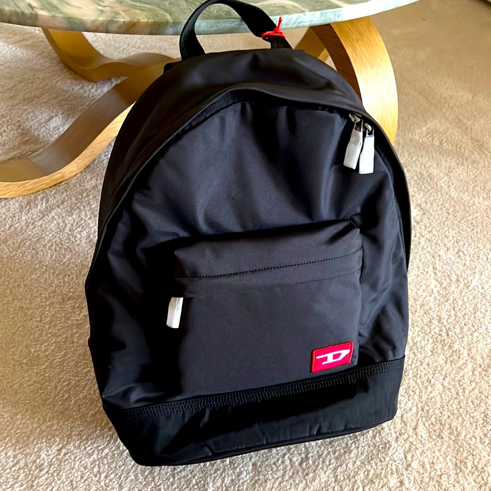 Diesel black backpack  new with tags